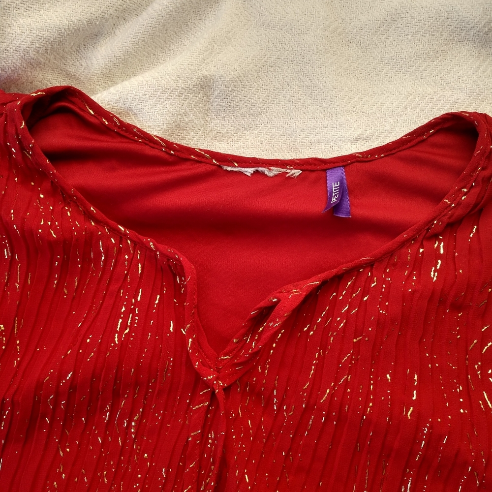 Red blouse